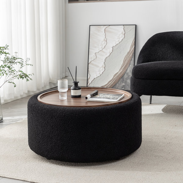 Black Round Coffee Tables You'll Love | Wayfair